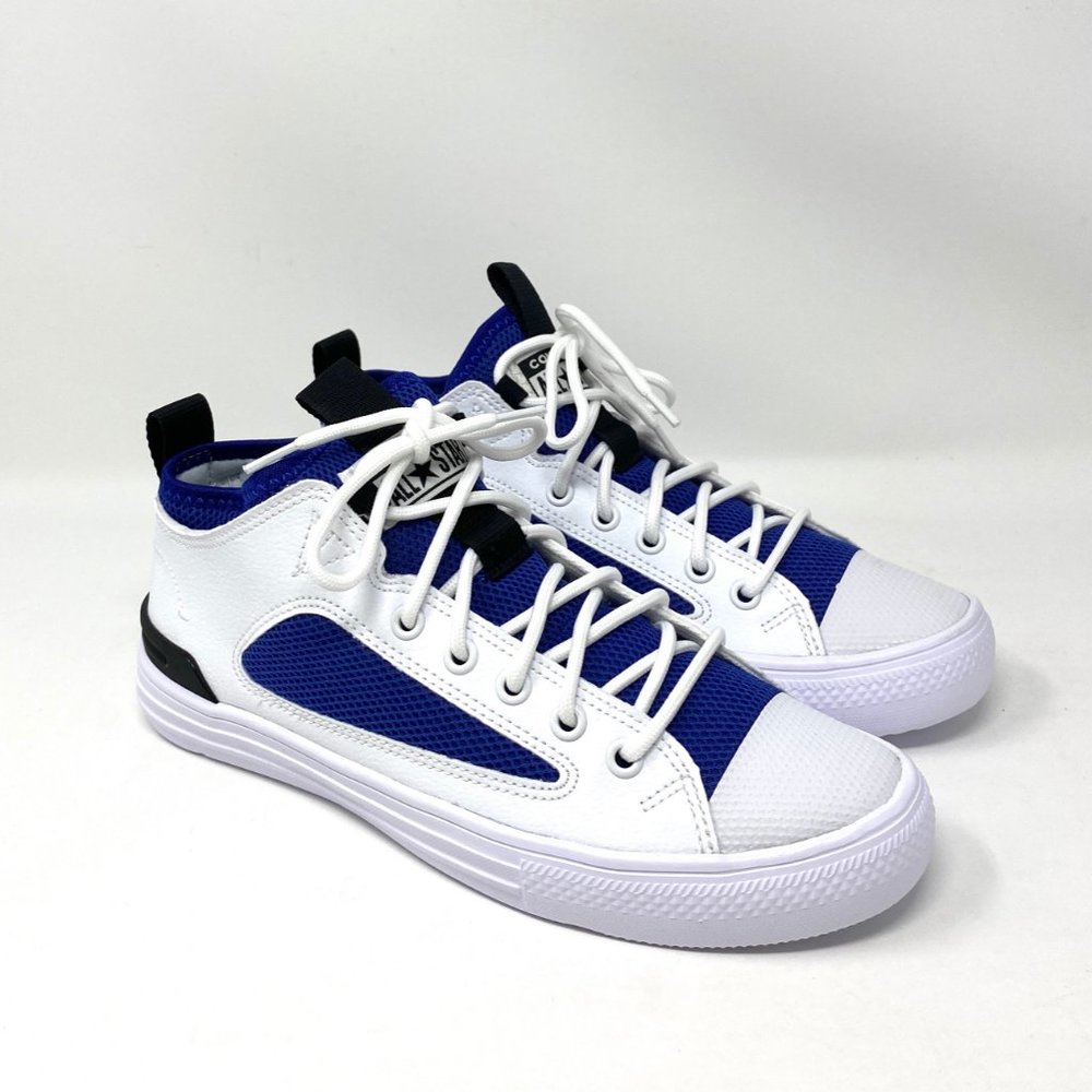Converse CTAS ULTRA Mid Sneaker Blue White Mesh Women's Size 169664C - Picture 7 of 9